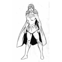 Página para colorir: Supergirl (Super-heróis e Supervilões) #83950 - Páginas para Colorir Imprimíveis Gratuitamente