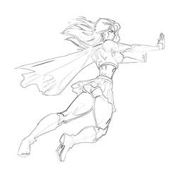 Página para colorir: Supergirl (Super-heróis e Supervilões) #83953 - Páginas para Colorir Imprimíveis Gratuitamente