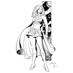 Página para colorir: Supergirl (Super-heróis e Supervilões) #83961 - Páginas para Colorir Imprimíveis Gratuitamente