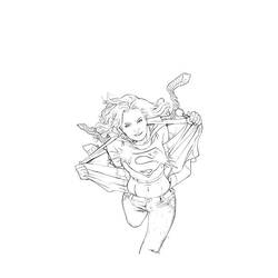 Página para colorir: Supergirl (Super-heróis e Supervilões) #83963 - Páginas para Colorir Imprimíveis Gratuitamente