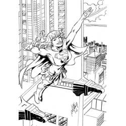 Página para colorir: Supergirl (Super-heróis e Supervilões) #83982 - Páginas para Colorir Imprimíveis Gratuitamente