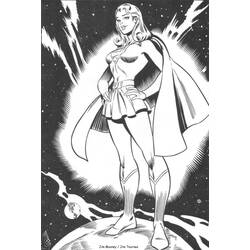 Página para colorir: Supergirl (Super-heróis e Supervilões) #84000 - Páginas para Colorir Imprimíveis Gratuitamente
