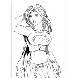 Página para colorir: Supergirl (Super-heróis e Supervilões) #84010 - Páginas para Colorir Imprimíveis Gratuitamente