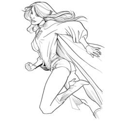 Página para colorir: Supergirl (Super-heróis e Supervilões) #84053 - Páginas para Colorir Imprimíveis Gratuitamente