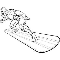 Desenhos para colorir: Surfista Prateado - Páginas para Colorir Imprimíveis Gratuitamente