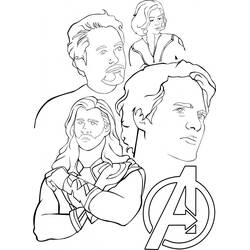 Desenho Vingadores (Super-heróis e Supervilões) #74102 para imprimir e colorir