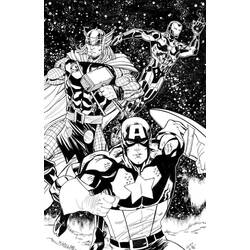 Desenho Vingadores (Super-heróis e Supervilões) #74196 para imprimir e colorir