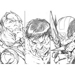 Desenho Vingadores (Super-heróis e Supervilões) #74197 para imprimir e colorir