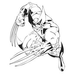 Desenho Wolverine (Super-heróis e Supervilões) #185645 para imprimir e colorir
