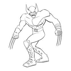 Desenho Wolverine (Super-heróis e Supervilões) #185659 para imprimir e colorir