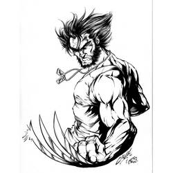 Página para colorir: Wolverine (Super-heróis e Supervilões) #74842 - Páginas para Colorir Imprimíveis Gratuitamente