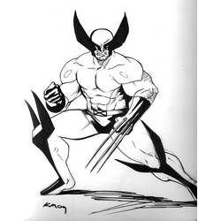 Página para colorir: Wolverine (Super-heróis e Supervilões) #74844 - Páginas para Colorir Imprimíveis Gratuitamente