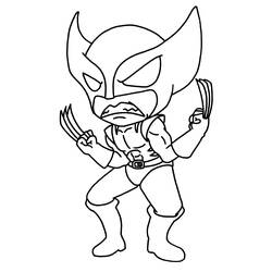 Página para colorir: Wolverine (Super-heróis e Supervilões) #74847 - Páginas para Colorir Imprimíveis Gratuitamente