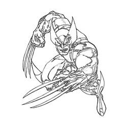 Página para colorir: Wolverine (Super-heróis e Supervilões) #74850 - Páginas para Colorir Imprimíveis Gratuitamente