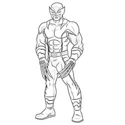 Página para colorir: Wolverine (Super-heróis e Supervilões) #74854 - Páginas para Colorir Imprimíveis Gratuitamente