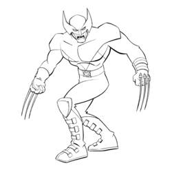 Página para colorir: Wolverine (Super-heróis e Supervilões) #74856 - Páginas para Colorir Imprimíveis Gratuitamente
