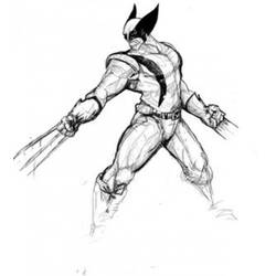 Página para colorir: Wolverine (Super-heróis e Supervilões) #74858 - Páginas para Colorir Imprimíveis Gratuitamente