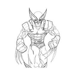 Página para colorir: Wolverine (Super-heróis e Supervilões) #74860 - Páginas para Colorir Imprimíveis Gratuitamente
