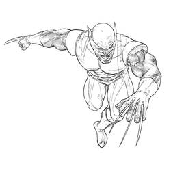 Página para colorir: Wolverine (Super-heróis e Supervilões) #74883 - Páginas para Colorir Imprimíveis Gratuitamente
