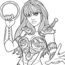 Desenhos para colorir: Xena - Páginas para Colorir Imprimíveis Gratuitamente