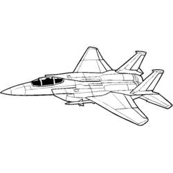 Desenhos para colorir: aeronave militar - Páginas para Colorir Imprimíveis Gratuitamente