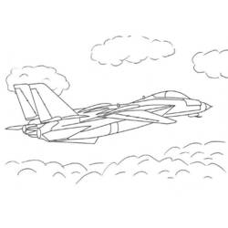 Página para colorir: aeronave militar (Transporte) #141039 - Páginas para Colorir Imprimíveis Gratuitamente