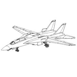 Página para colorir: aeronave militar (Transporte) #141046 - Páginas para Colorir Imprimíveis Gratuitamente