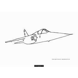 Página para colorir: aeronave militar (Transporte) #141091 - Páginas para Colorir Imprimíveis Gratuitamente