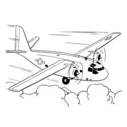 Página para colorir: aeronave militar (Transporte) #141171 - Páginas para Colorir Imprimíveis Gratuitamente