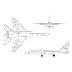 Página para colorir: aeronave militar (Transporte) #141240 - Páginas para Colorir Imprimíveis Gratuitamente