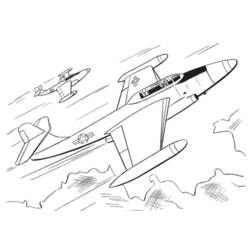 Página para colorir: aeronave militar (Transporte) #141278 - Páginas para Colorir Imprimíveis Gratuitamente