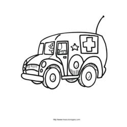 Página para colorir: Ambulância (Transporte) #136829 - Páginas para Colorir Imprimíveis Gratuitamente