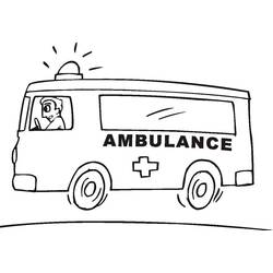 Desenho Ambulância (Transporte) #184146 para imprimir e colorir