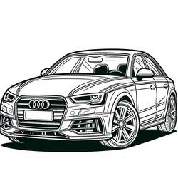Desenhos para colorir: Audi - Páginas para Colorir Imprimíveis Gratuitamente
