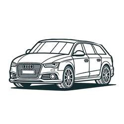 Desenho Audi (Transporte) #218597 para imprimir e colorir