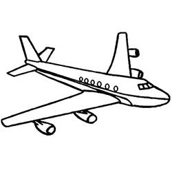 Página para colorir: Avião (Transporte) #134781 - Páginas para Colorir Imprimíveis Gratuitamente