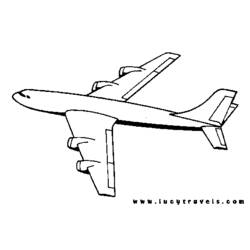 Página para colorir: Avião (Transporte) #134808 - Páginas para Colorir Imprimíveis Gratuitamente
