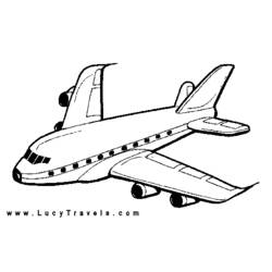 Página para colorir: Avião (Transporte) #134822 - Páginas para Colorir Imprimíveis Gratuitamente
