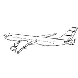 Página para colorir: Avião (Transporte) #134842 - Páginas para Colorir Imprimíveis Gratuitamente