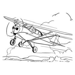 Página para colorir: Avião (Transporte) #134864 - Páginas para Colorir Imprimíveis Gratuitamente