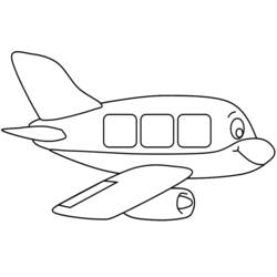 Página para colorir: Avião (Transporte) #134883 - Páginas para Colorir Imprimíveis Gratuitamente