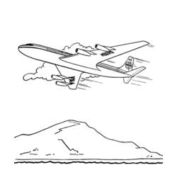 Página para colorir: Avião (Transporte) #134890 - Páginas para Colorir Imprimíveis Gratuitamente