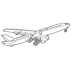 Página para colorir: Avião (Transporte) #134956 - Páginas para Colorir Imprimíveis Gratuitamente