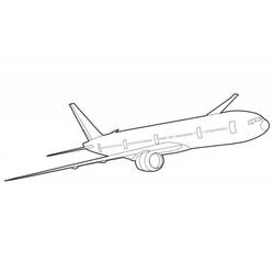 Página para colorir: Avião (Transporte) #135009 - Páginas para Colorir Imprimíveis Gratuitamente