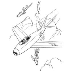 Página para colorir: Avião (Transporte) #135011 - Páginas para Colorir Imprimíveis Gratuitamente