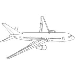 Página para colorir: Avião (Transporte) #135015 - Páginas para Colorir Imprimíveis Gratuitamente