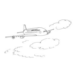 Página para colorir: Avião (Transporte) #135025 - Páginas para Colorir Imprimíveis Gratuitamente