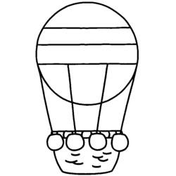 Página para colorir: balão de ar quente (Transporte) #134585 - Páginas para Colorir Imprimíveis Gratuitamente