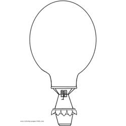 Página para colorir: balão de ar quente (Transporte) #134612 - Páginas para Colorir Imprimíveis Gratuitamente