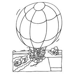 Página para colorir: balão de ar quente (Transporte) #134631 - Páginas para Colorir Imprimíveis Gratuitamente